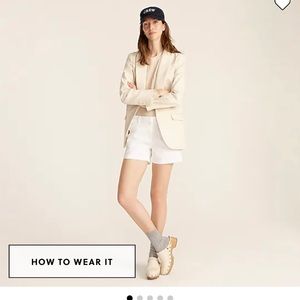 Jcrew White Chino Shorts